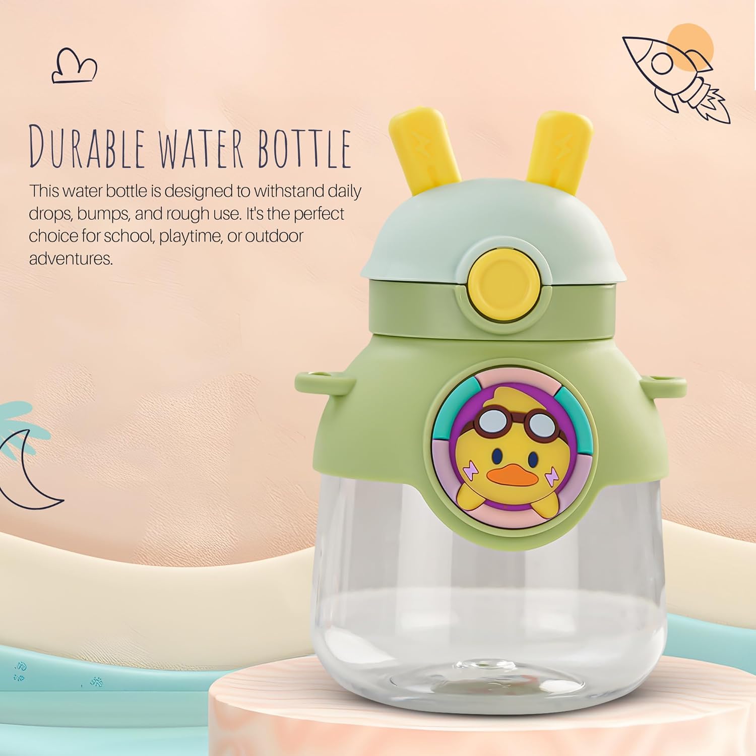 Baybee Bubbly Kids Sipper Water Bottle 670ml