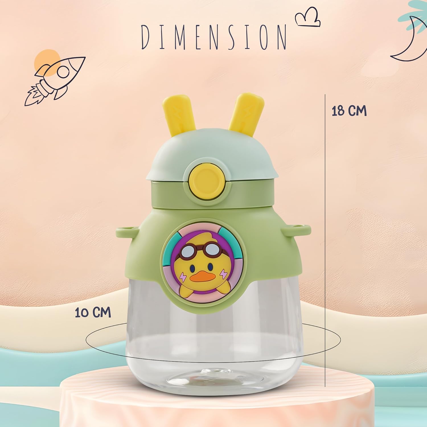 Baybee Bubbly Kids Sipper Water Bottle 670ml