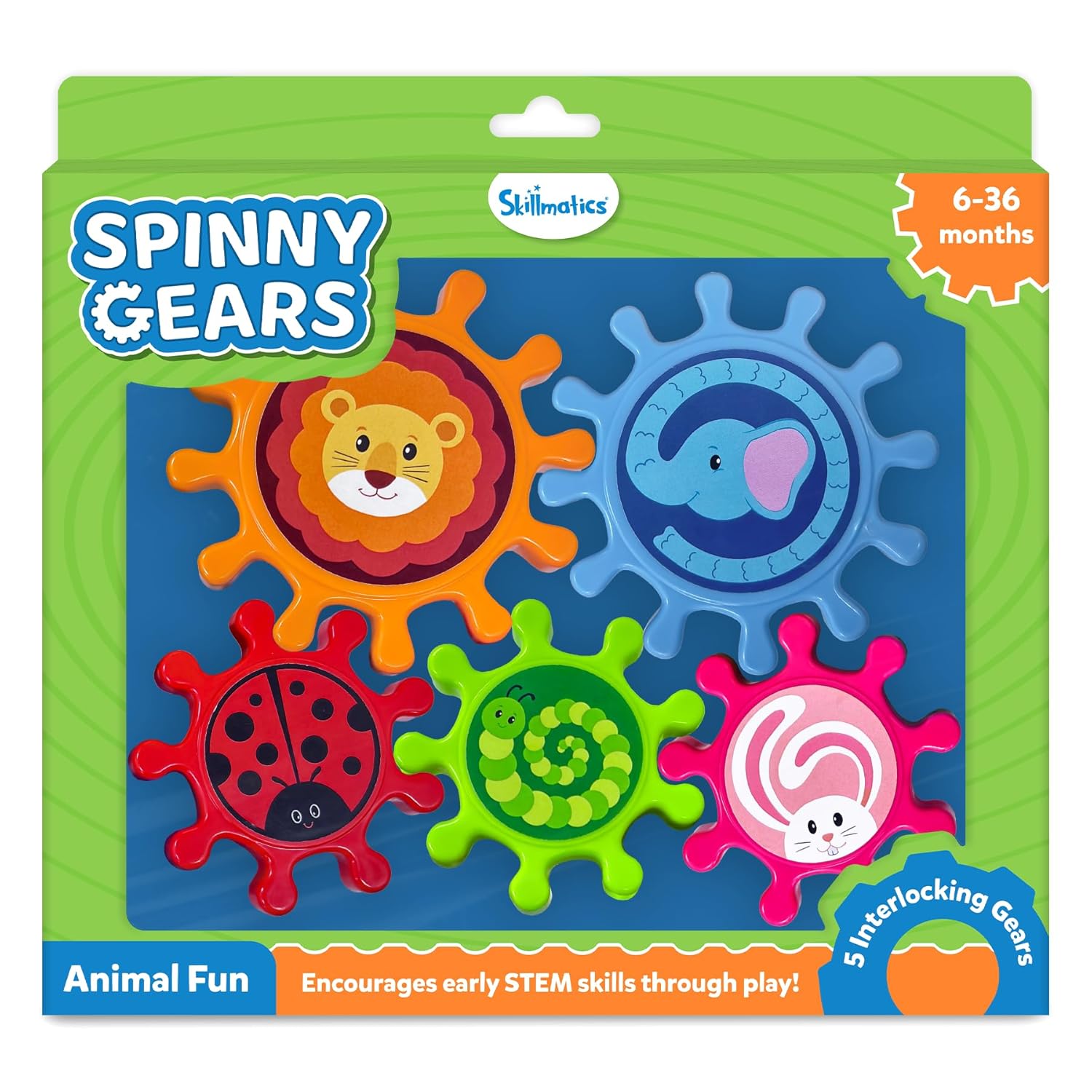 Skillmatics Spinny Gears for Babies – Fun Interlocking Spinning Gears