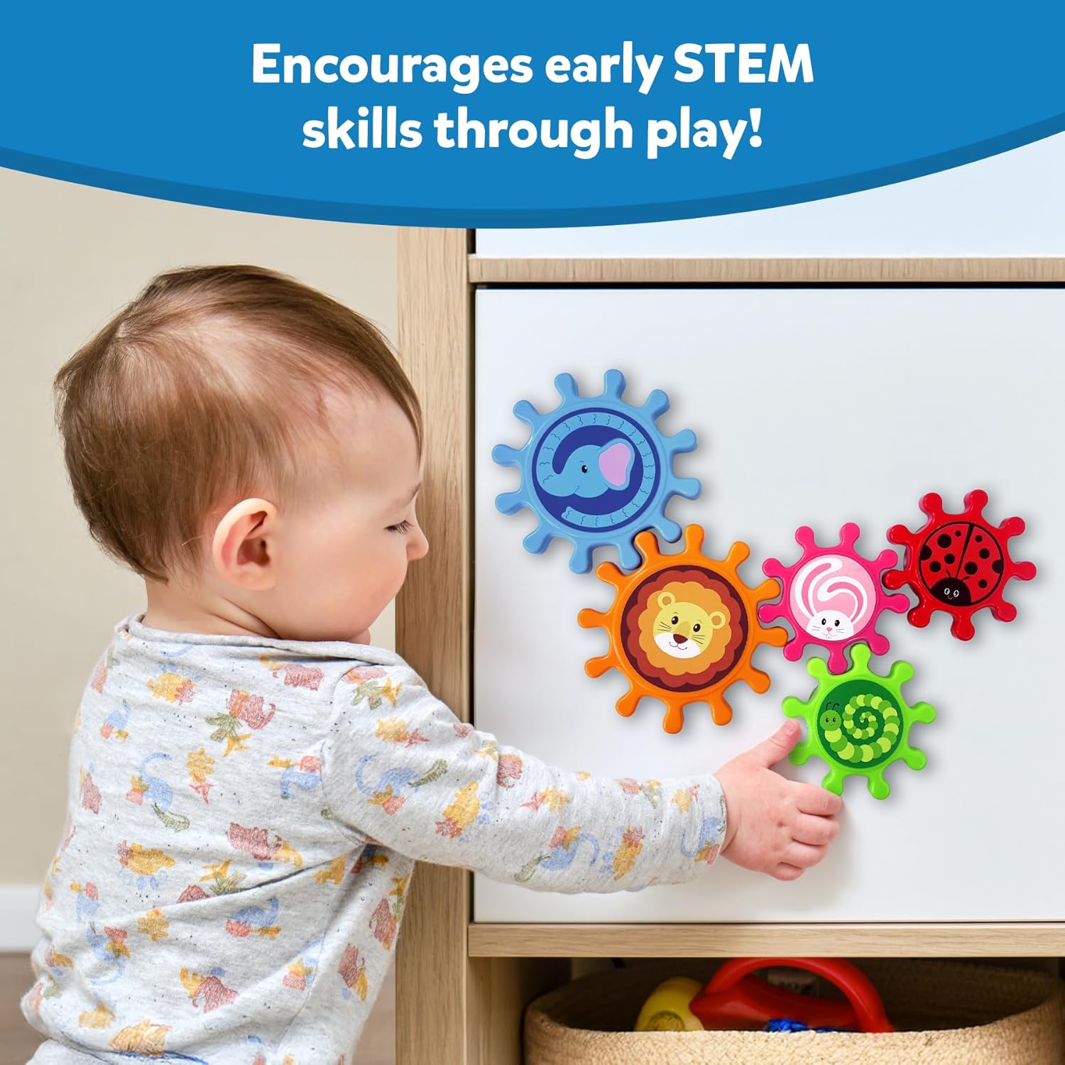 Skillmatics Spinny Gears for Babies – Fun Interlocking Spinning Gears