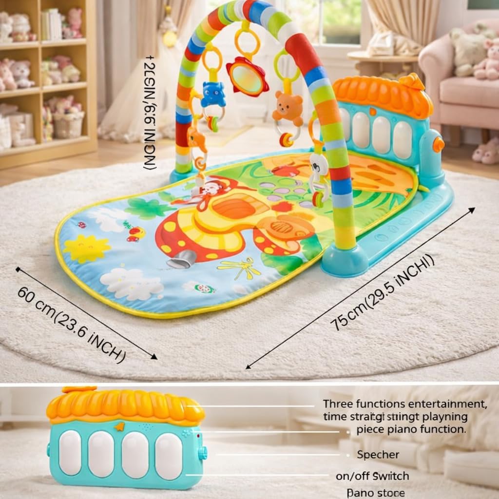 ToysBuddy Kick and Play Multi-Function Piano Baby Gym & Fitness Rack