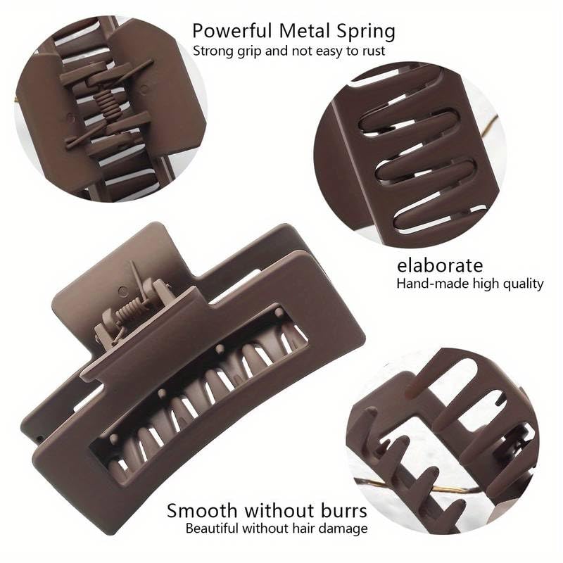 Cerrito Hair Claw Clips for Women & Girls (6 Pcs – 3 Large + 3 Small)