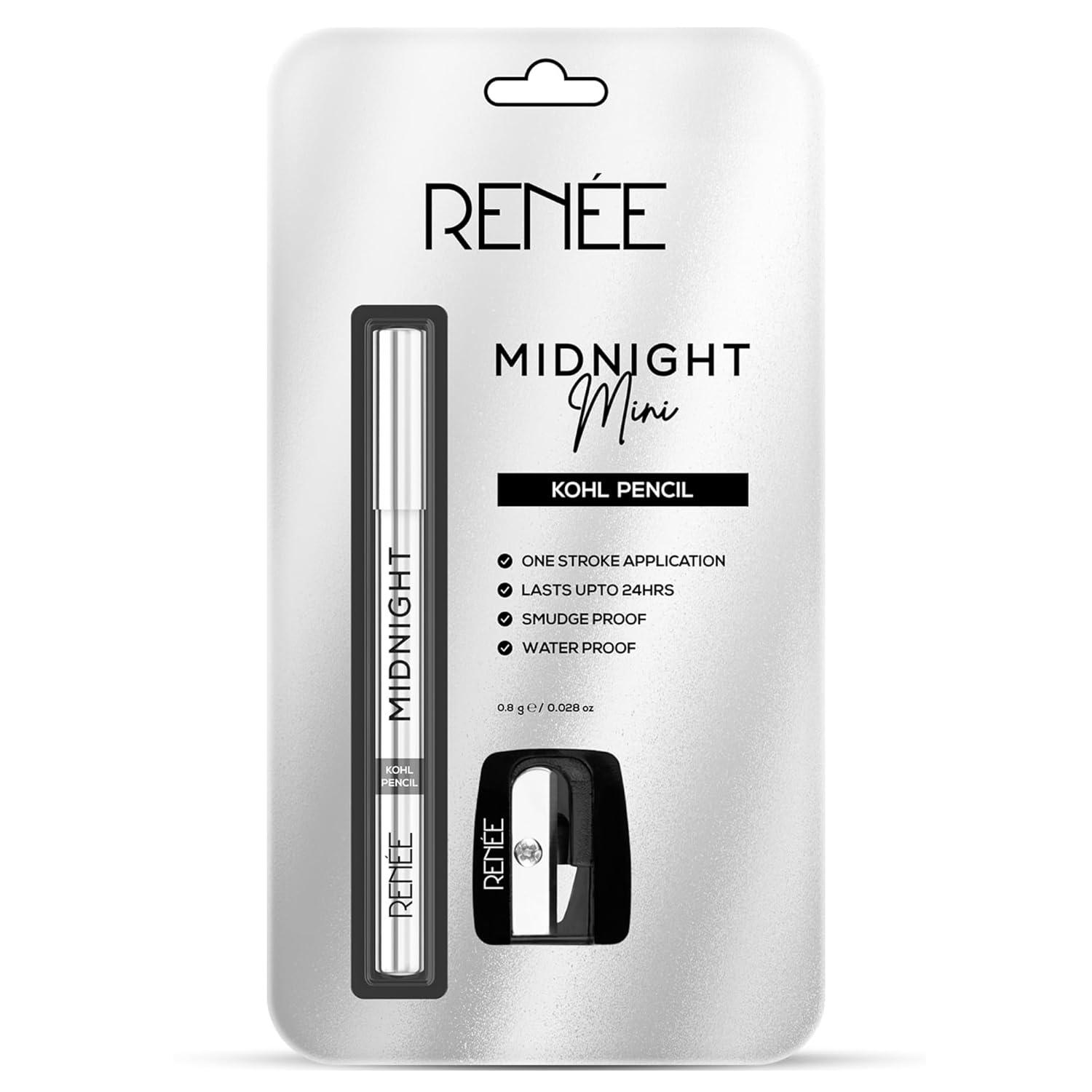 RENEE Midnight Mini Kohl Pencil – Darkest Black (0.8g)