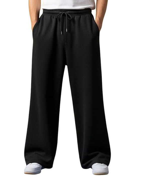 Imsa Moda Men's Polycotton Loose Fit Track Pants