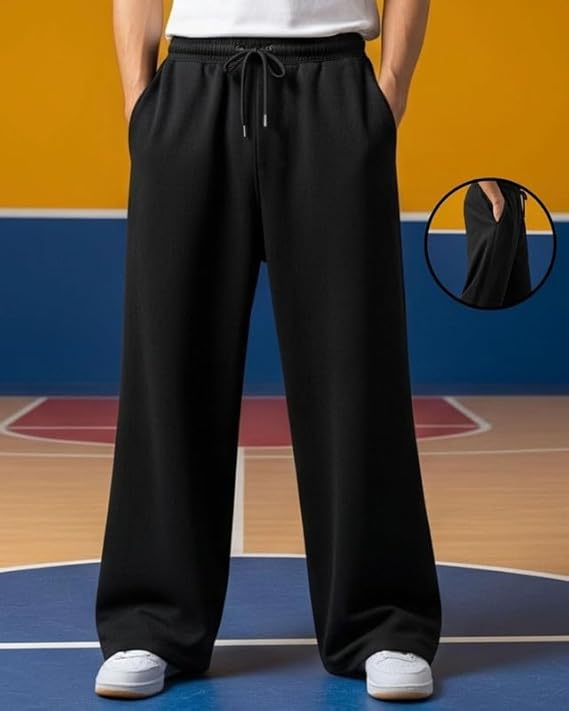 Imsa Moda Men's Polycotton Loose Fit Track Pants