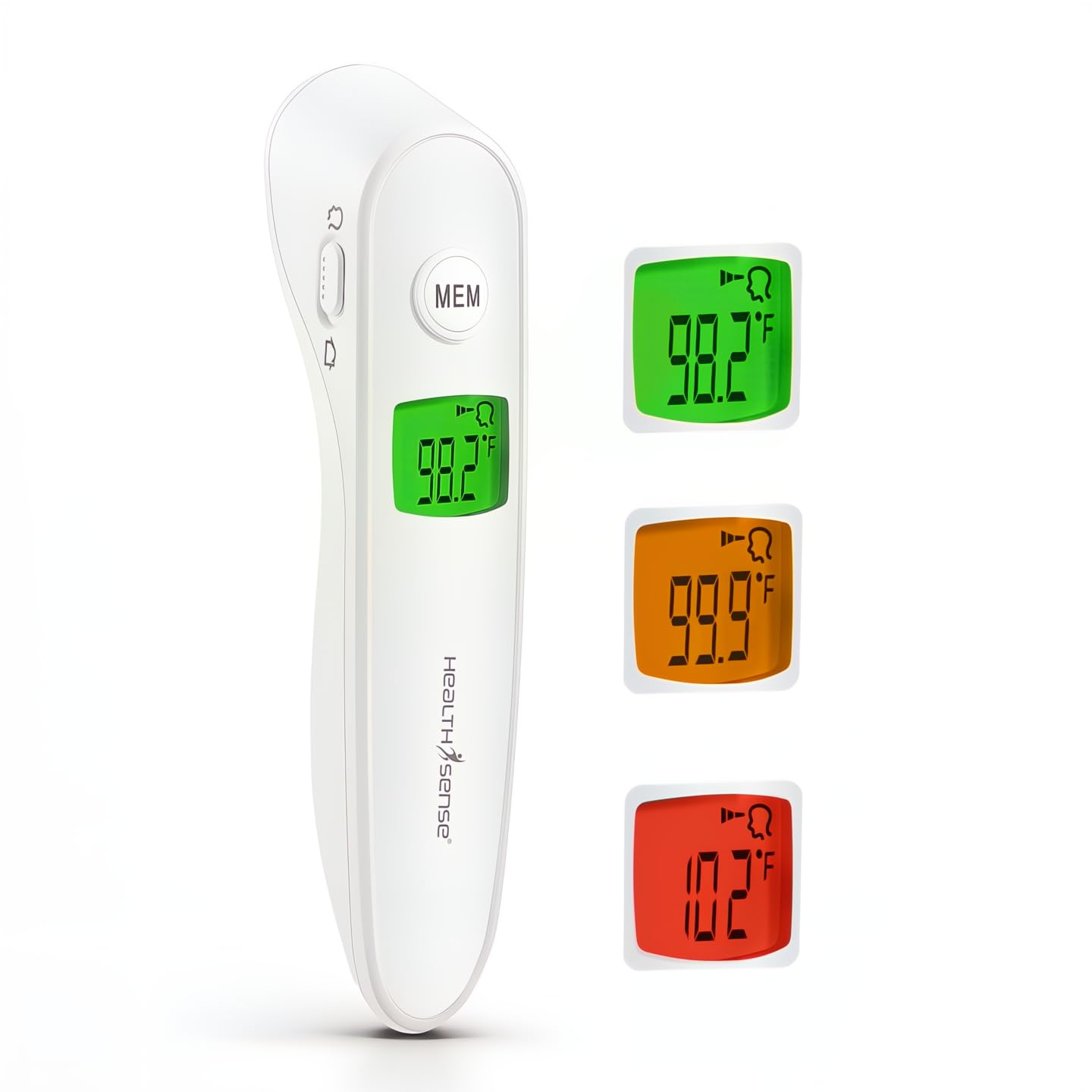 HealthSense Accu-Scan LFR30B Digital Infrared Forehead Thermometer (White)