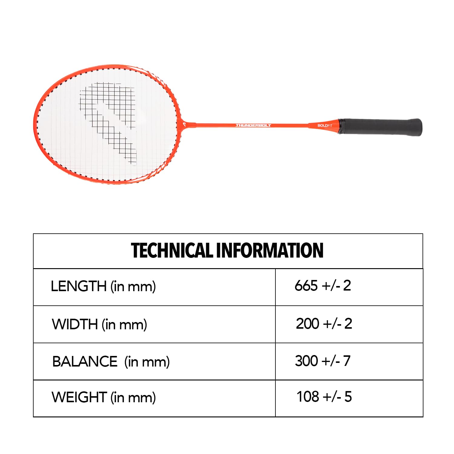 Boldfit Badminton Racket Combo for Beginners (Pack of 2) – Blue & Orange