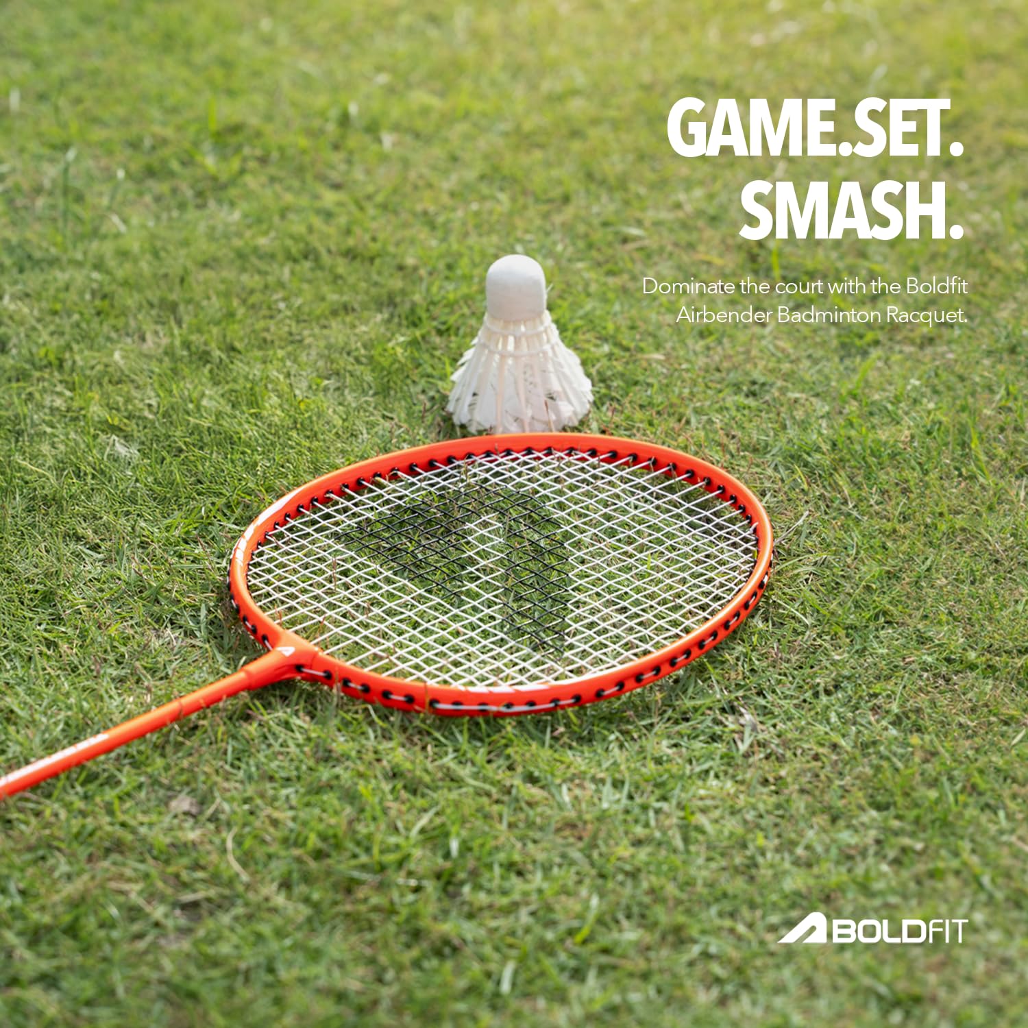 Boldfit Badminton Racket Combo for Beginners (Pack of 2) – Blue & Orange